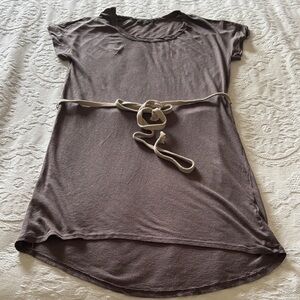 Casual Brown Midi Dress with Belt by VELVET Gently Loved S